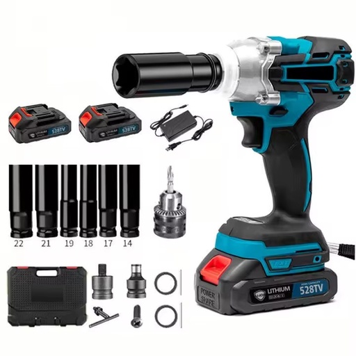 Professional Design Durable 21V 48V Cordless Heavy Duty Torque Electric Impact Wrenches