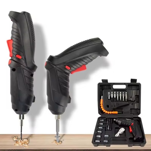 3.6V Household Electric Drill Cordless Screwdriver Set 1300mAh Lithium Battery Power Tools for Maintenance Repair OEM