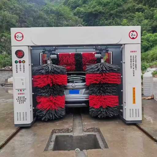 Fully Automatic Gantry Type Car Wash Machine 1500W Electric Tunnel Pressure Washer Foaming Function Automated Brush Car Wash
