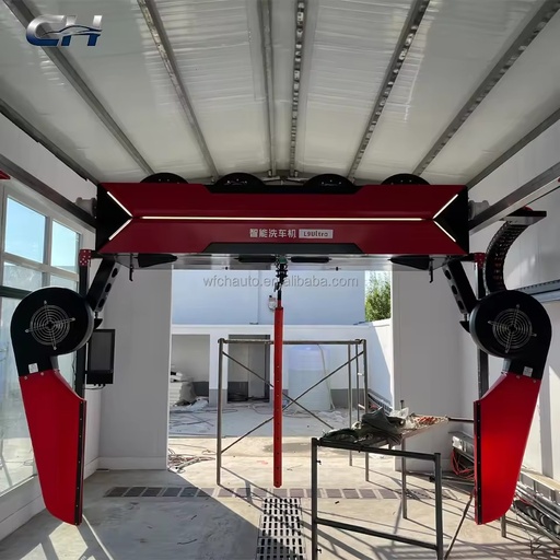 Industrial Electric Fully Automatic Single Arm Metal Car Washing Machine 360 Rotation Touchless Wash System