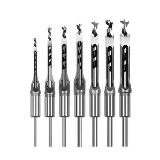 1Pcs 6-16mm Square Hole Drill Woodworking Tools Auger Mortising Chisel Drill Set Diy Furniture Square Woodworking Drill