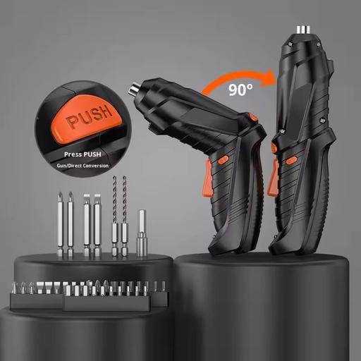 Electric Screwdriver Rechargeable Lithium Battery Small Household Furniture Installation Mini Screwdriver Tool Set