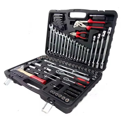 107 Pcs Oem Made Hand Tools, Mechanics Tool Set, Workshop Socket Wrench Set