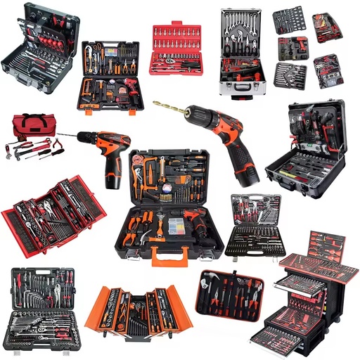 RT Tools High Quality Cordless Power Tool Combo Kit Plastic Cabinets and Wrench Sets Hand Source OEM Customization Available