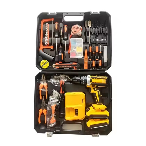 21V Brushless Cordless Impact Drill 1600RPM Handheld Electric Power Drill for Wood & Metal Hole Drilling