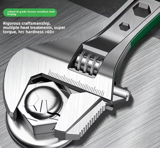 Adjustable Wrench Spanners Universal Faucet Wrench Multi-Functional Wide-Opening Industrial-Grade Inch Manual