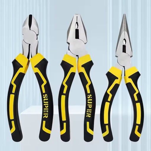 8-Inch Cast Iron Chrome Molybdenum Steel Wire Cutters Combination Multi-Function Needle-Nose Pliers Electrical OEM