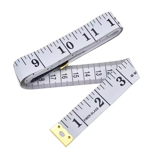White Self-winding PP Measuring Tape Metric/Imperial Meter/Inch/ mm Colored Soft Flexible Sewing Gift Multi-Width 1.3cm/2.0cm