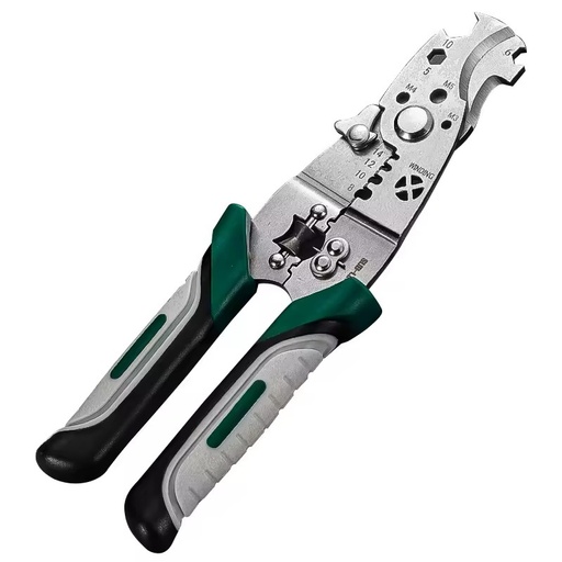 Multifunctional 18-in-1 Thickened Wire Stripper Folding Design Electricians Stainless-Steel Chromium-Vanadium Steel Live-Voltage