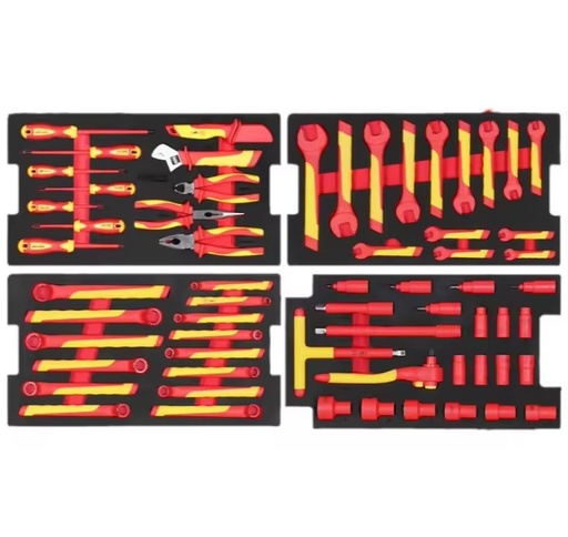 Automotive Insulation Screwdriver, Ratchet Wrench, Pliers, and Socket