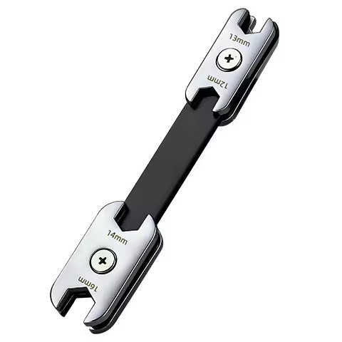 DIY High-hardness Carbon Steel 360 Rotatable Eight-in-One Wrench; Multifunctional Thickened Double-Ended Flared-End Open-End