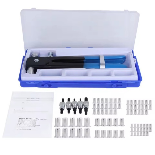Manual Pull Gun Pull 86 Piece Set 106pcs Rivet Nut Set