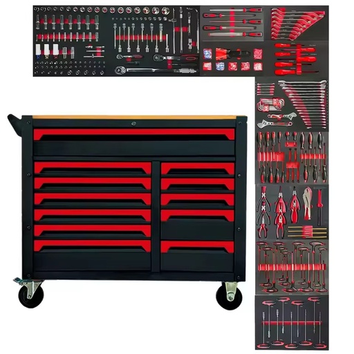 471pcs Durable Heavy-Duty Metal Tool Trolley Auto Repair Cart for Garage & Warehouse Workshop Customizable OEM Workbench