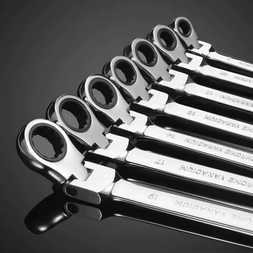 12PCS 72-tooth Household Hardware Maintenance Tools Adjustable Head Ratchet Wrench Set Wrench Ratchetr