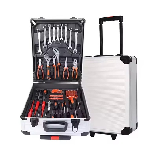 187PCS Hand-Powered OEM Carbon Steel Toolbox Ratchet Socket Wrench Tool Set Box for Auto Car Repair