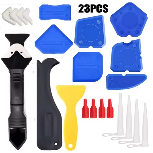 Three in One Glass Rubber Shovel Scraper Glue Remover 23 Sets of Beautiful Seam Seal