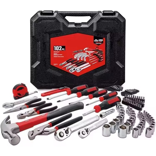 10 in 1 Professional Screwdriver Mecanic Rachet Spanner Sets Tool Box Set Hand Tool Socket in Plastic case