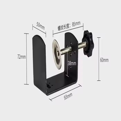 High Quality Standard Stamping Black Powder Coating Metal Table Desk C-Clamp
