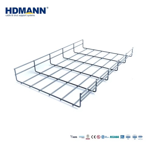Steel Wire Hanging Basket Support System Electro-Galvanized Wire Mesh Cable Tray for Data Center Server Room