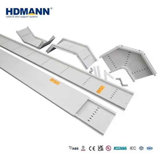 IEC NEMA Standard Factory Custom Flame Proof Fireproof Perforated GRP FRP Fiberglass Cable Tray