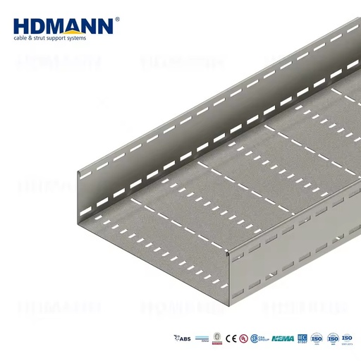 CE Certified Rapid Assembly Durable Electro-galvanizing Support Bridge Rack System Slotted Steel Solar Cable Tray