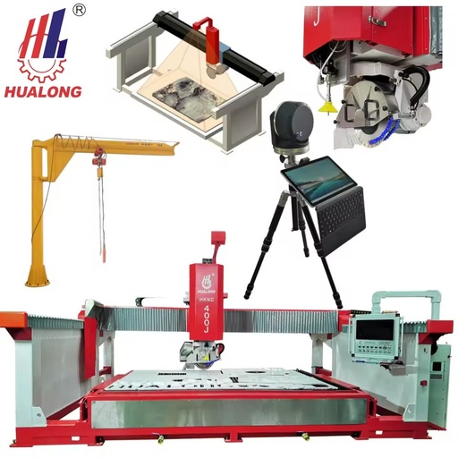 Stone Machinery Cnc Bridge Saw and Water Jet Cutter Marble Granite Sink Hole Sawjet Cutting Machine for Countertop