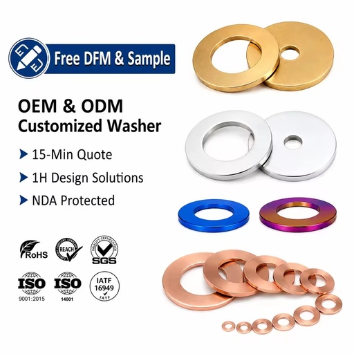 Bronze Flat Mold Brass Thin Washer DIN134 DIN6340 DIN440 DIN125 DIN 9021 Copper Plain Round Shim Fender Flat Washer
