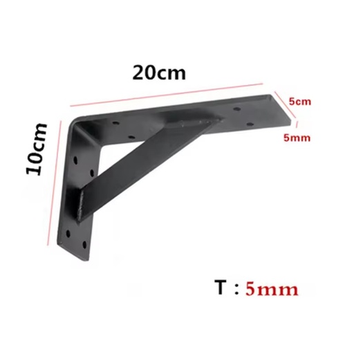 Custom Power Coating L Bracket Heavy Duty Shelf Bracket