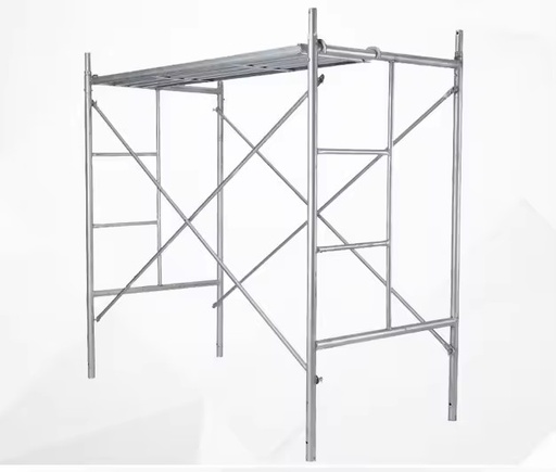 Construction Used Galvanized Walk Through Main Frame Sturdy Scaffolding for Decoration Building Metal Material