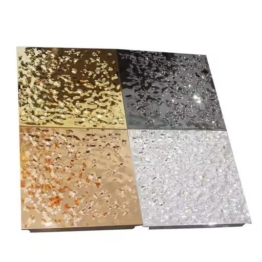 CL257 300 Series 316 Stainless Steel Wall Panels Water Ripple Hammered Decorative Plate Bending/Welding/Cutting 8K Finish