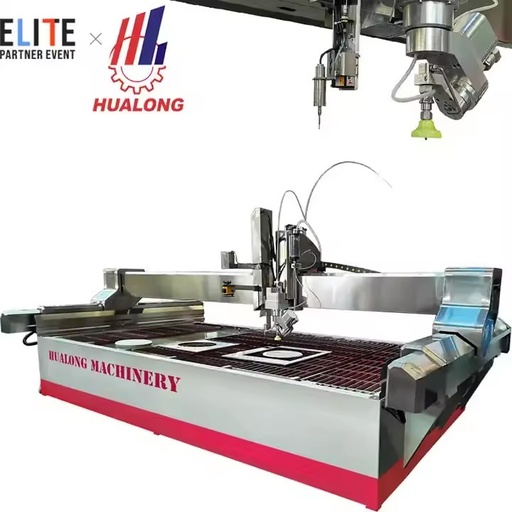 HLWJ-4020P Water Jet Marble Cutter With High Pressure Cnc 5axis Waterjet Cutting Machine