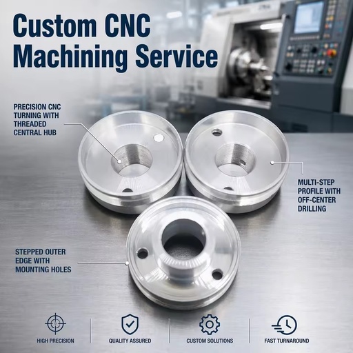 Custom Precision Aluminum Stainless Steel CNC Turning Machining Service Prototype Small Metal Part