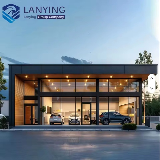 Brand Chinese Factory High Quality Prefabricated Showroom Steel Structure Hall Metal Building 4S Car Showroom