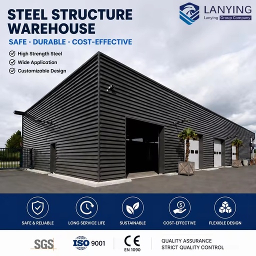 Modern Light Steel Structure Prefabricated Factory Building Low Cost Industrial Workshop Shed Design Warehouse