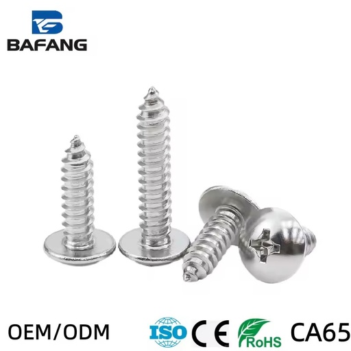 Stainless Steel Cross Truss Head Metric System A2-70 Grade 10mm Length Phillips Head Self Tapping Screws with ROHS