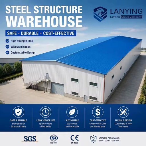 Industrial Outdoor Design Prefab Steel Structures Warehouse Buildings Shed Workshop Hangar Factory