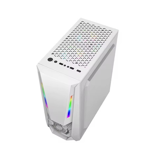 New Custom White Micro Atx Computer Cases Towers Rgb Gamer Pc Cabinet Chassis Desktop Casing Gaming Pc Case