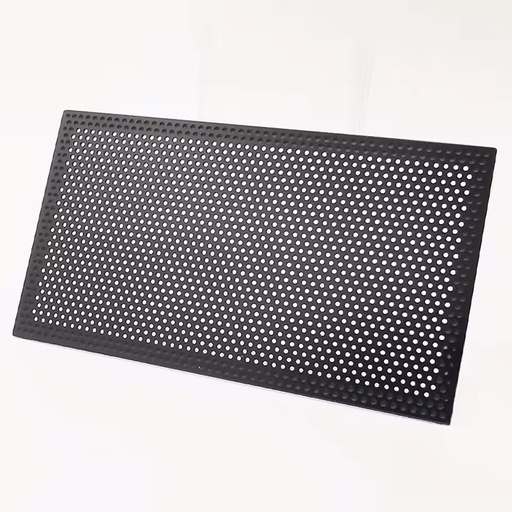 High Precision Sheet Metal Speaker Grille or Powder Coated Round Hole Perforated Steel Sheet Mesh Loudspeaker Grille