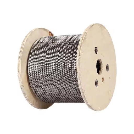 7x7 SS304 Stainless Steel Cable AISI SUS Steel Wire Rope 5mm 6mm 8mm