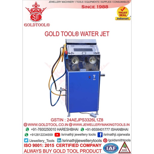 GOLD TOOL Automatic Water Jet Cutting Machine New and Used Condition with Core Components Pump Motor Engine