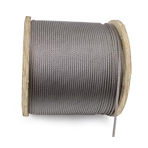 Super Factory Direct Sale 304 316 Stainless Steel Wire Rope Wire Rope 1.2mm 1.5mm 2.0mm 2.5mm 3.0mm Stainless Steel Cable