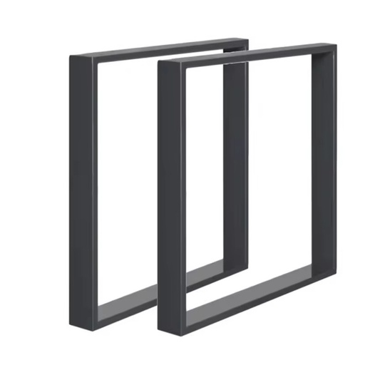 Industrial Table Legs Bench Metal Iron Office Desk Black Powder Coated and Raw Steel