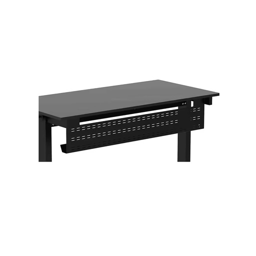 Stand up Desk Store Under Desk Cable Management Tray Black Horizontal Computer Cord Raceway and Modesty Panel
