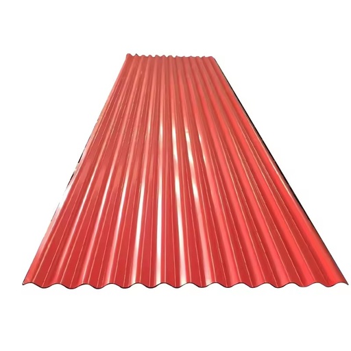 PPGI Galvanized Corrugated Roofing Sheet Red Color Zinc Coating Prepainted Steel Cutting Welding Bending DX Brand ASTM Standard