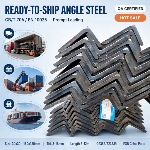 Hot-selling Angle Steel ASTM A53 Q235 Q345 Carbon Steel Angle Bar L-shaped Steel Unequal Angle Steel Competitive Prices