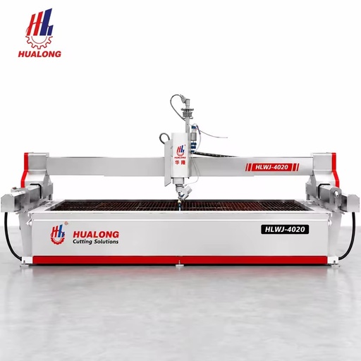 HLWJ-4020 5 Axis Cnc Water Jet Cutter Abrasive Cut Mosaic Stone Tile Waterjet Marble Cutting Machine