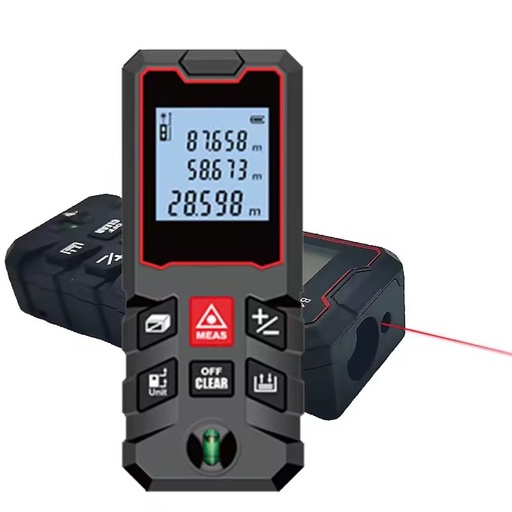Handheld Laser Distance Meter Infrared Digital Measuring Tape Electronic Range Finder 40m-100m Range 3-Year Warranty for Room