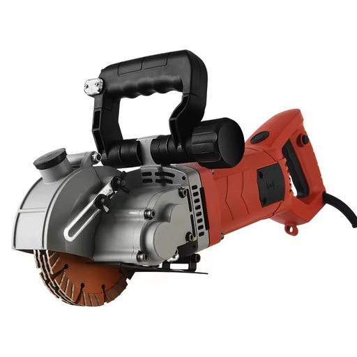 Handheld Electric One-pass Wall Grooving Machine Straight Serrated Blades 5000 RPM Concrete Wire Duct Slotting Plumbing Model