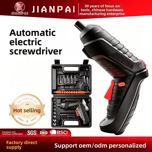 47 Pcs Set 4V Li-Ion Battery Power Electric Screwdriver Set Screwdriver Cordless Mini Screw Driver for Car Motorcycle Repair