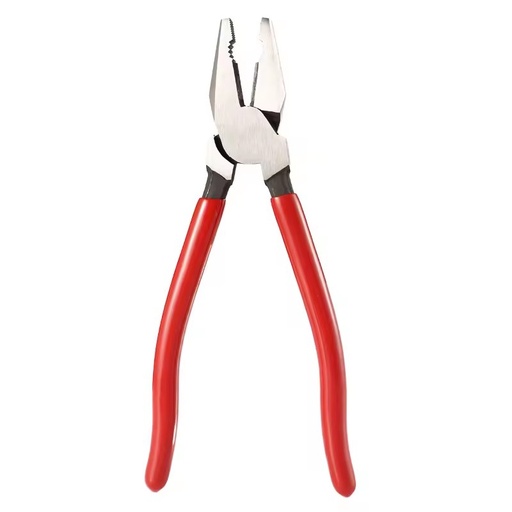 9in Multi-Function Lineman Pliers Long Needle Bent Flat Round Needle Nose Combination End Cutting Wire Cutter Function